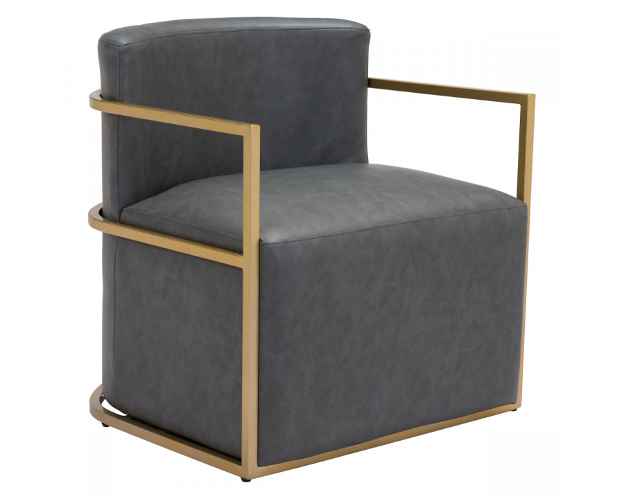 ZUO Xander Accent Chair - Gray/Gold