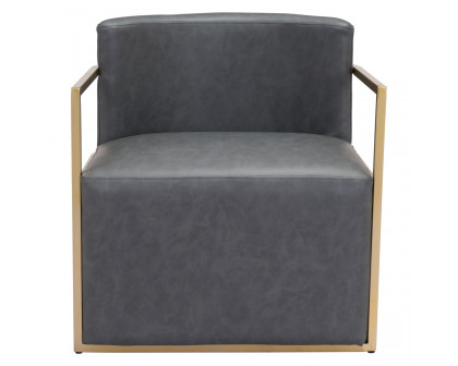 ZUO™ Xander Accent Chair - Gray/Gold