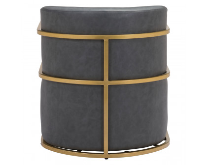 ZUO™ Xander Accent Chair - Gray/Gold