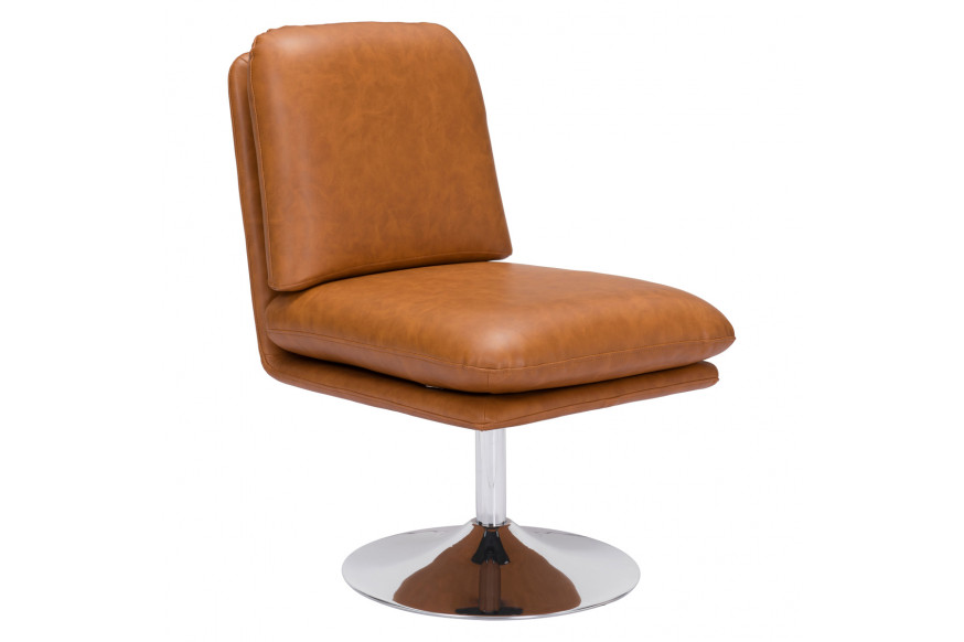 ZUO™ Rory Accent Chair - Brown/Silver