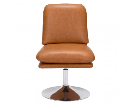 ZUO™ Rory Accent Chair - Brown/Silver