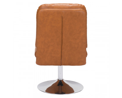 ZUO™ Rory Accent Chair - Brown/Silver