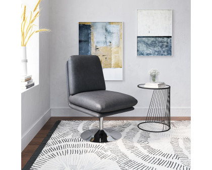 ZUO™ Rory Accent Chair - Gray/Silver