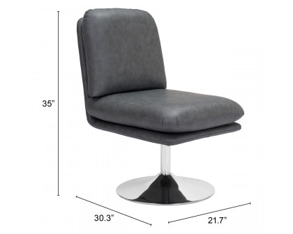 ZUO™ Rory Accent Chair - Gray/Silver