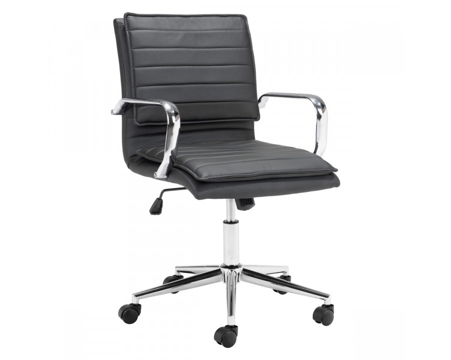 ZUO Partner Office Chair - Black/Chrome