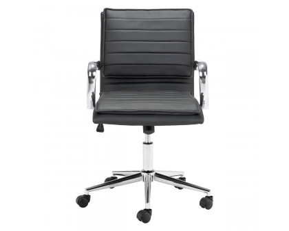 ZUO Partner Office Chair - Black/Chrome