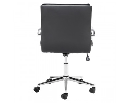 ZUO Partner Office Chair - Black/Chrome