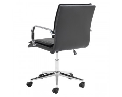 ZUO Partner Office Chair - Black/Chrome