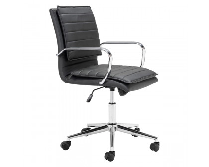 ZUO Partner Office Chair - Black/Chrome