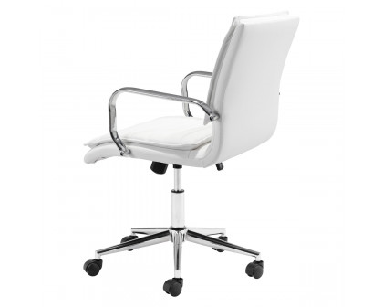 ZUO Partner Office Chair - White/Chrome