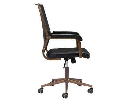 ZUO Auction Office Chair - Vintage Black/Bronze