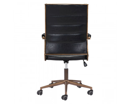 ZUO Auction Office Chair - Vintage Black/Bronze