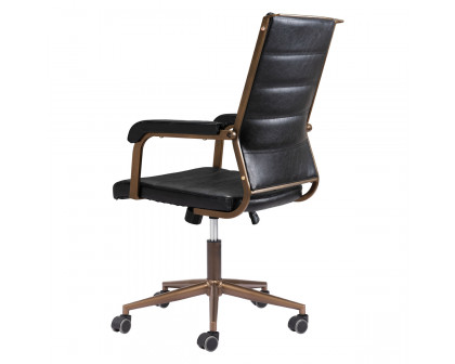 ZUO Auction Office Chair - Vintage Black/Bronze