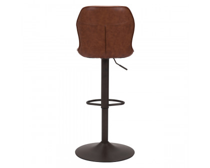 ZUO Vital Bar Chair - Vintage Brown/Black