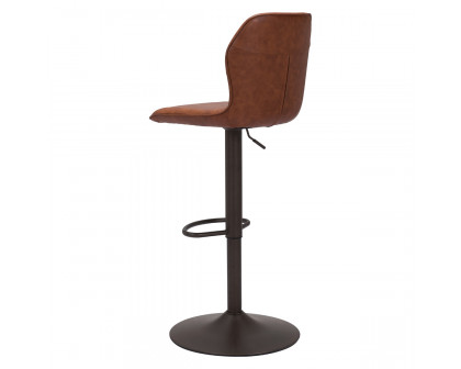 ZUO Vital Bar Chair - Vintage Brown/Black