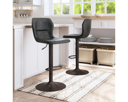 ZUO Vital Bar Chair - Vintage Black/Black