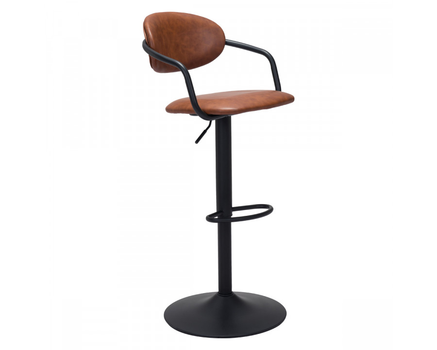 ZUO Kirby Bar Chair - Vintage Brown/Black