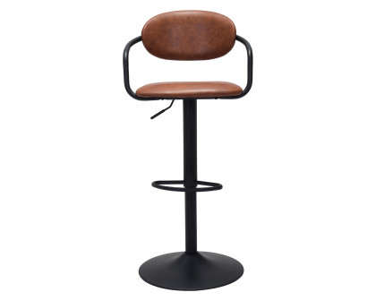 ZUO Kirby Bar Chair - Vintage Brown/Black