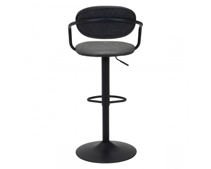 ZUO Kirby Bar Chair - Vintage Black/Black