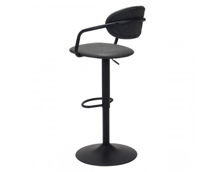 ZUO Kirby Bar Chair - Vintage Black/Black