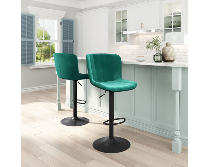 ZUO Tarley Bar Chair - Green/Black