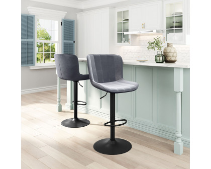 ZUO Tarley Bar Chair - Gray/Black