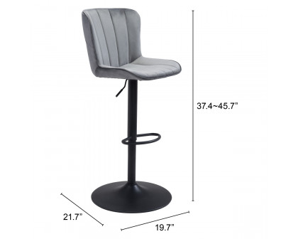 ZUO Tarley Bar Chair - Gray/Black