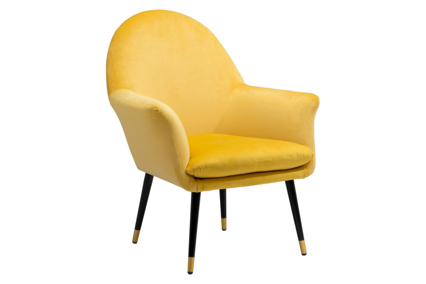 ZUO™ Alexandria Accent Chair - Yellow/Black/Gold