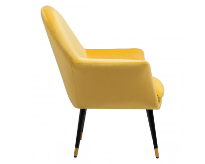 ZUO™ Alexandria Accent Chair - Yellow/Black/Gold