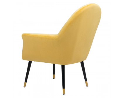 ZUO™ Alexandria Accent Chair - Yellow/Black/Gold