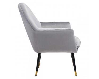 ZUO™ Alexandria Accent Chair - Gray/Blac/Gold