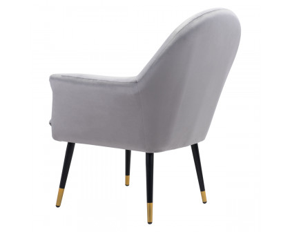 ZUO™ Alexandria Accent Chair - Gray/Blac/Gold