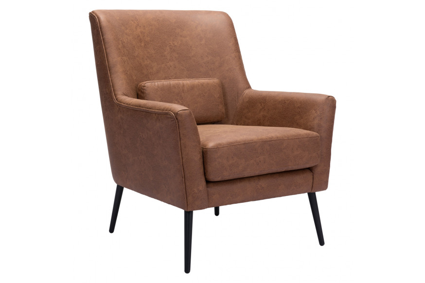 ZUO™ Ontario Accent Chair - Vintage Brown/Gold