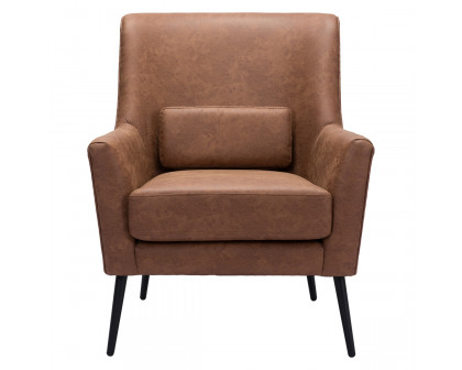 ZUO™ Ontario Accent Chair - Vintage Brown/Gold