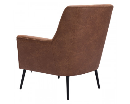 ZUO™ Ontario Accent Chair - Vintage Brown/Gold