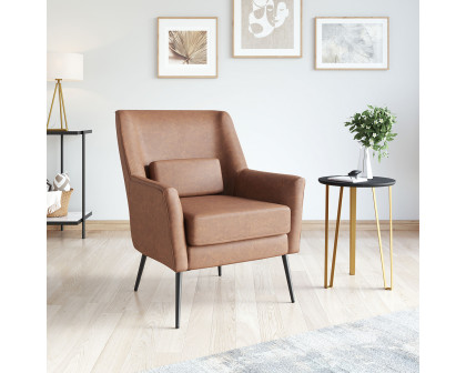 ZUO™ Ontario Accent Chair - Vintage Brown/Gold