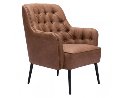 ZUO™ Tasmania Accent Chair - Vintage Brown