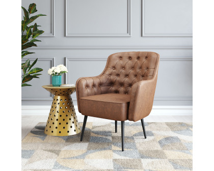 ZUO™ Tasmania Accent Chair - Vintage Brown