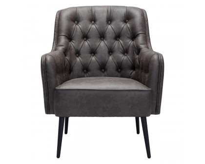 ZUO™ Tasmania Accent Chair - Vintage Black