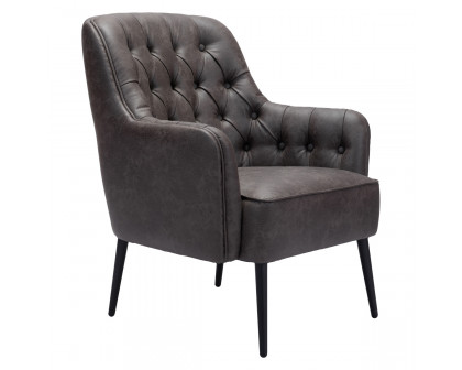 ZUO™ Tasmania Accent Chair - Vintage Black