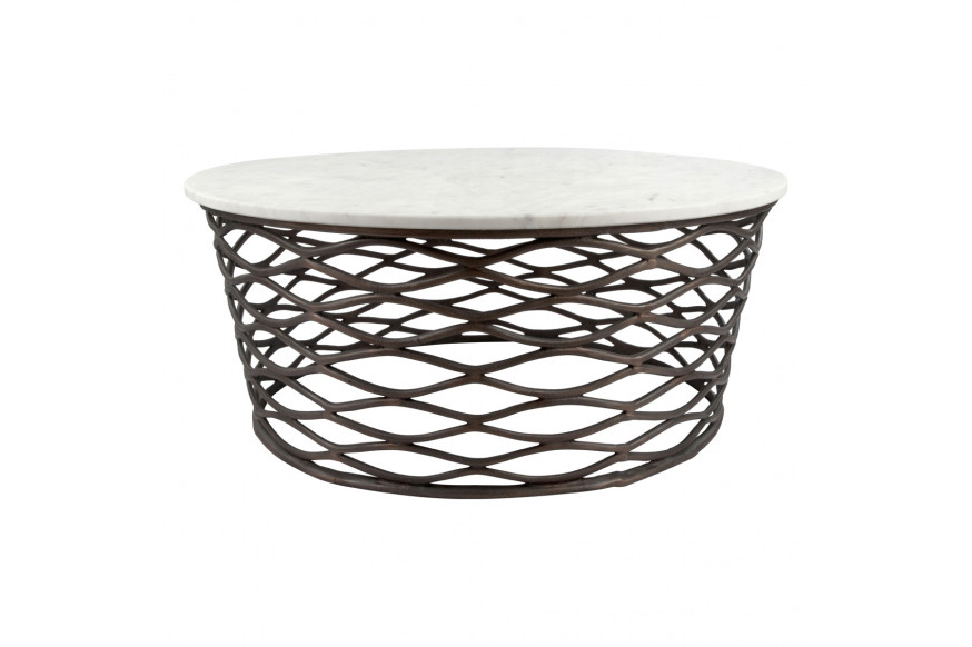 ZUO™ Queen Coffee Table - Bronze/White