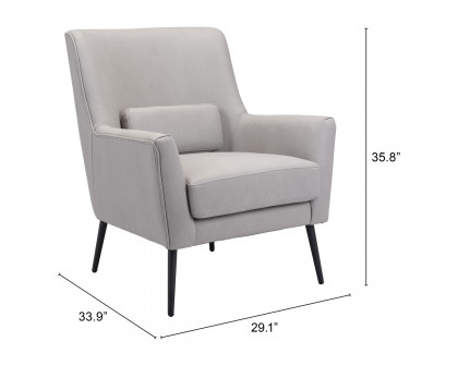 ZUO™ Ontario Accent Chair - Gray/Black