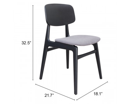 ZUO Othello Dining Chair - Gray/Black