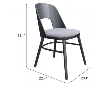 ZUO Iago Dining Chair - Gray/Black