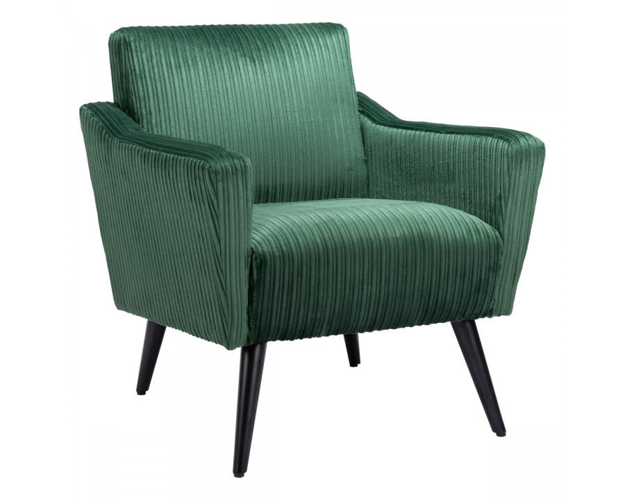 ZUO Bastille Accent Chair - Green/Matte Black