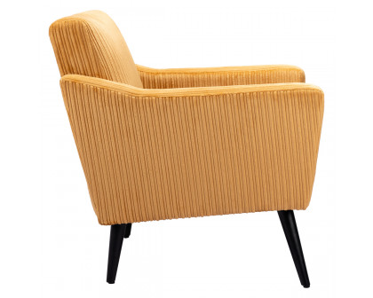 ZUO Bastille Accent Chair - Yellow/Matte Black