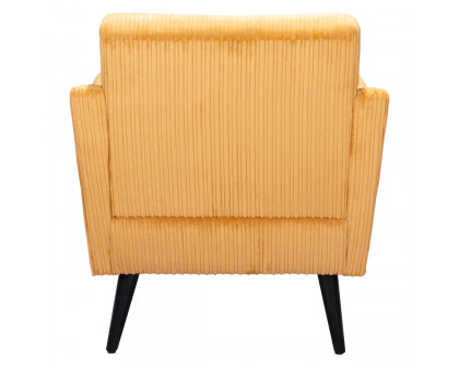 ZUO Bastille Accent Chair - Yellow/Matte Black