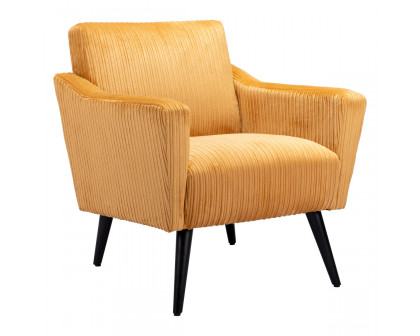 ZUO Bastille Accent Chair - Yellow/Matte Black