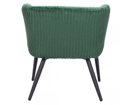 ZUO™ Papillion Accent Chair - Green/Matte Black