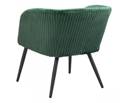 ZUO™ Papillion Accent Chair - Green/Matte Black